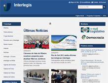 Tablet Screenshot of interlegis.leg.br